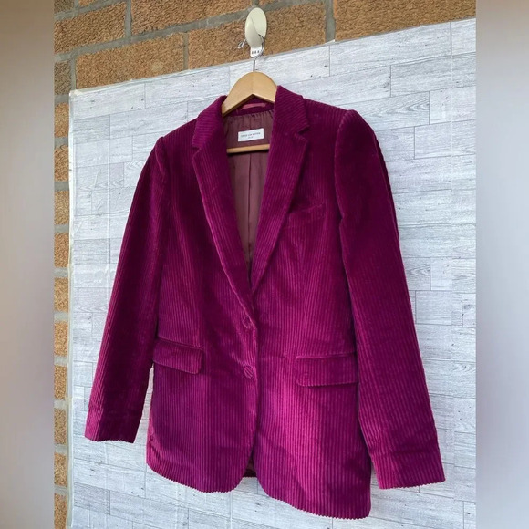 Dries Van Noten
Stretch-Cotton Corduroy Jacket in fuchsia size 38/small - Picture 4 of 17